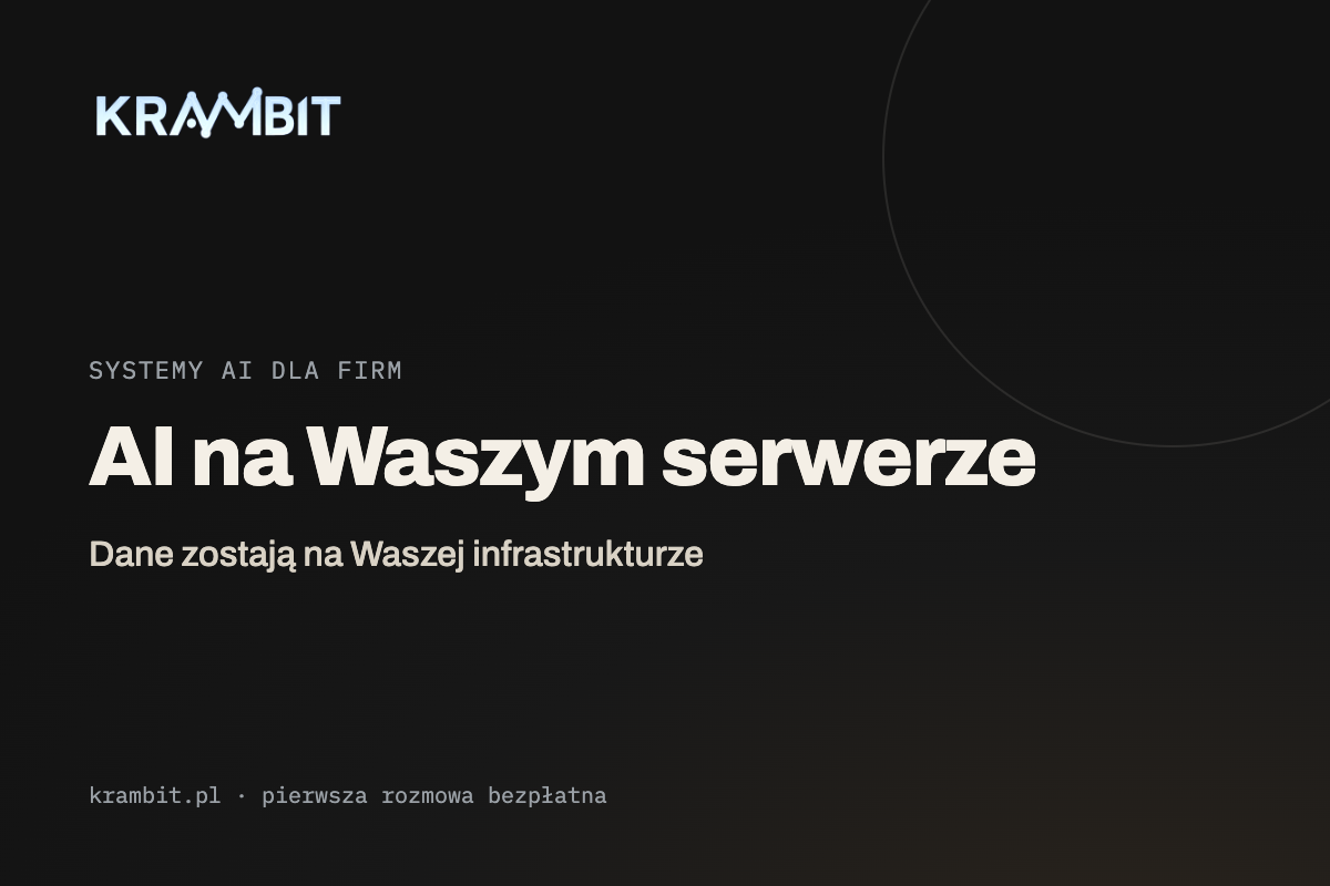 AI na Waszym serwerze: wdrożenie bez wysyłania danych do chmury